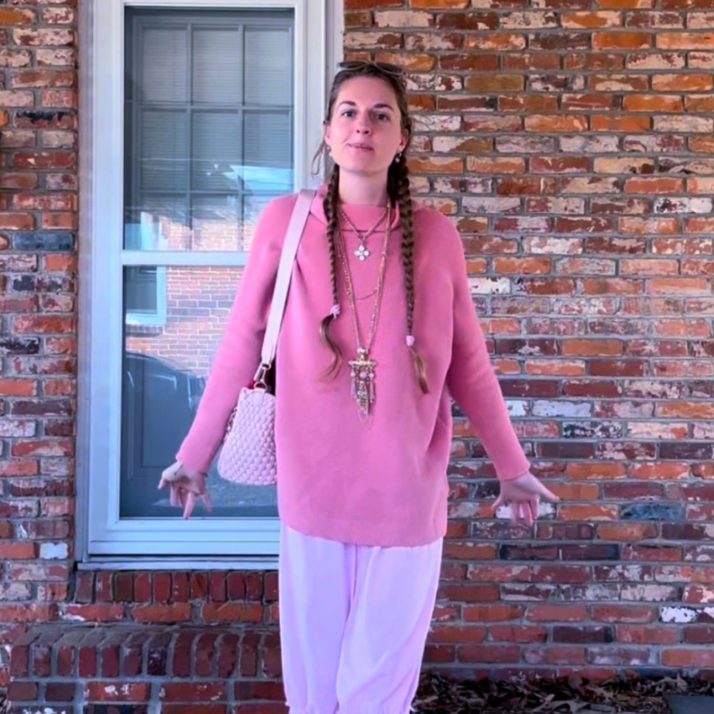 Free People Pink Sweater